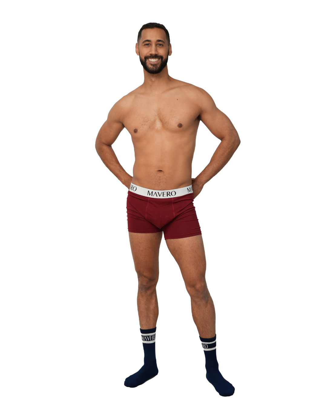 Mavero V2 bamboo viscose boxers burgundy